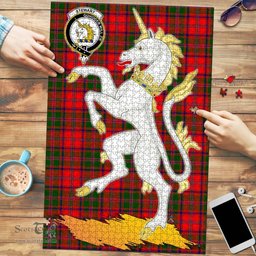 Scottish Stewart of Appin Modern Clan Tartan Puzzle - Unicorn Style Scottish Plaid Tartan Plaid