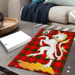 Scottish Maxwell Modern Clan Tartan Puzzle - Unicorn Style Scottish Plaid Tartan Plaid