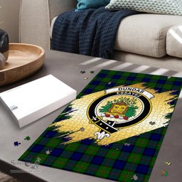 Scottish Dundas Modern Clan Tartan Puzzle - Gold Style Scottish Plaid Tartan Plaid