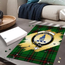 Scottish Ged Clan Tartan Puzzle - Gold Style Scottish Plaid Tartan Plaid