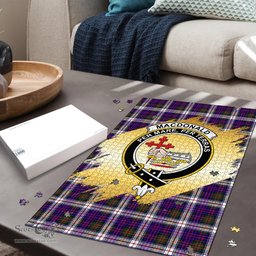 Scottish MacDonald Dress Modern Clan Tartan Puzzle - Gold Style Scottish Plaid Tartan Plaid