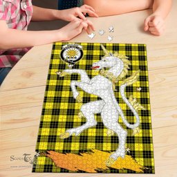 Scottish MacLeod of Lewis Modern Clan Tartan Puzzle - Unicorn Style Scottish Plaid Tartan Plaid