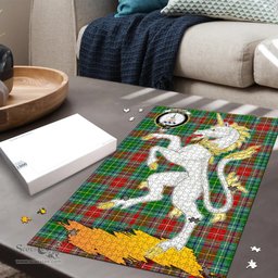 Scottish Muirhead Clan Tartan Puzzle - Unicorn Style Scottish Plaid Tartan Plaid