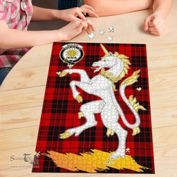Scottish MacLeod of Raasay Clan Tartan Puzzle - Unicorn Style Scottish Plaid Tartan Plaid