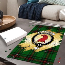 Scottish Halkerston Clan Tartan Puzzle - Gold Style Scottish Plaid Tartan Plaid