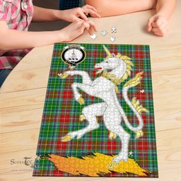 Scottish Muirhead Clan Tartan Puzzle - Unicorn Style Scottish Plaid Tartan Plaid