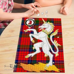 Scottish MacNicol of Scorrybreac Clan Tartan Puzzle - Unicorn Style Scottish Plaid Tartan Plaid