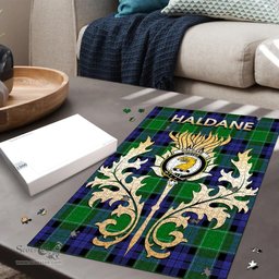 Scottish Haldane Clan Tartan Puzzle - Thistle Scotland Style Scottish Plaid Tartan Plaid