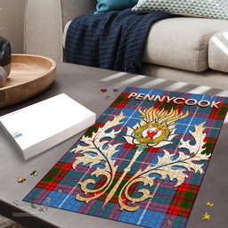 Scottish Pennycook Clan Tartan Puzzle - Thistle Scotland Style Scottish Plaid Tartan Plaid