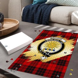 Scottish MacLeod of Raasay Clan Tartan Puzzle - Gold Style Scottish Plaid Tartan Plaid