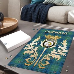 Scottish Oliphant Ancient Clan Tartan Puzzle - Thistle Scotland Style Scottish Plaid Tartan Plaid