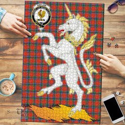 Scottish Sinclair Ancient Clan Tartan Puzzle - Unicorn Style Scottish Plaid Tartan Plaid