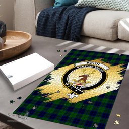Scottish Keith Modern Clan Tartan Puzzle - Gold Style Scottish Plaid Tartan Plaid