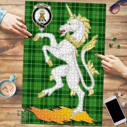 Scottish Galloway Clan Tartan Puzzle - Unicorn Style Scottish Plaid Tartan Plaid