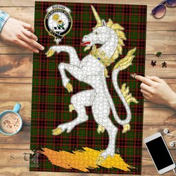 Scottish Buchan Modern Clan Tartan Puzzle - Unicorn Style Scottish Plaid Tartan Plaid