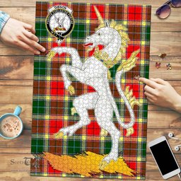 Scottish Gibson Clan Tartan Puzzle - Unicorn Style Scottish Plaid Tartan Plaid