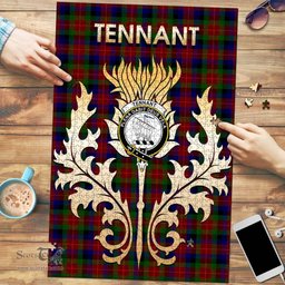 Scottish Tennant Clan Tartan Puzzle - Thistle Scotland Style Scottish Plaid Tartan Plaid