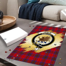 Scottish Leslie Modern Clan Tartan Puzzle - Gold Style Scottish Plaid Tartan Plaid