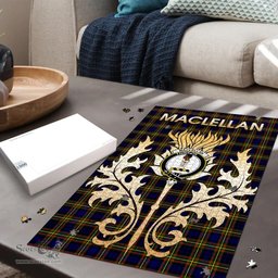 Scottish MacLellan Modern Clan Tartan Puzzle - Thistle Scotland Style Scottish Plaid Tartan Plaid