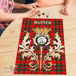 Scottish Butter Clan Tartan Puzzle - Thistle Scotland Style Scottish Plaid Tartan Plaid
