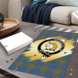 Scottish Stewart of Appin Hunting Ancient Clan Tartan Puzzle - Gold Style Scottish Plaid Tartan Plaid