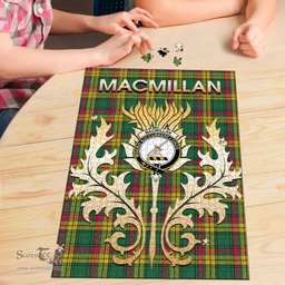 Scottish MacMillan Old Ancient Clan Tartan Puzzle - Thistle Scotland Style Scottish Plaid Tartan Plaid