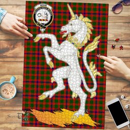 Scottish Skene Modern Clan Tartan Puzzle - Unicorn Style Scottish Plaid Tartan Plaid