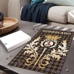 Scottish Sutherland Weathered Clan Tartan Puzzle - Thistle Scotland Style Scottish Plaid Tartan Plaid