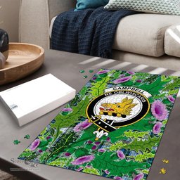 Scottish Campbell Dress Clan Tartan Puzzle - Thistle Pattern Style Scottish Plaid Tartan Plaid