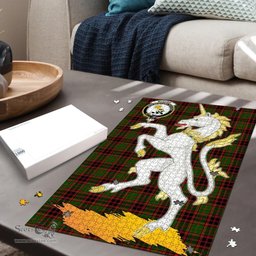Scottish Buchan Modern Clan Tartan Puzzle - Unicorn Style Scottish Plaid Tartan Plaid