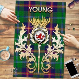 Scottish Young Modern Clan Tartan Puzzle - Thistle Scotland Style Scottish Plaid Tartan Plaid
