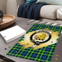 Scottish Campbell of Breadalbane Ancient Clan Tartan Puzzle - Gold Style Scottish Plaid Tartan Plaid