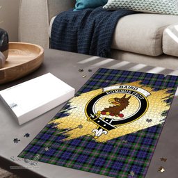 Scottish Baird Modern Clan Tartan Puzzle - Gold Style Scottish Plaid Tartan Plaid