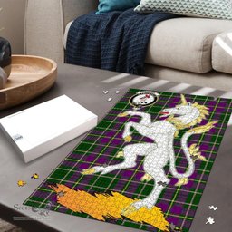 Scottish Taylor Clan Tartan Puzzle - Unicorn Style Scottish Plaid Tartan Plaid