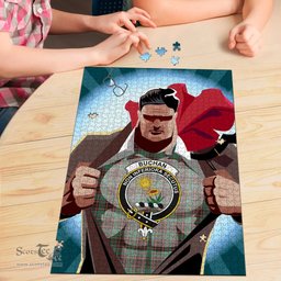 Scottish Buchan Ancient Clan Tartan Puzzle - Supper Hero Style Scottish Plaid Tartan Plaid