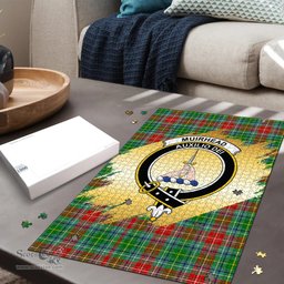 Scottish Muirhead Clan Tartan Puzzle - Gold Style Scottish Plaid Tartan Plaid