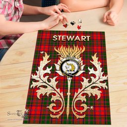 Scottish Stewart of Appin Modern Clan Tartan Puzzle - Thistle Scotland Style Scottish Plaid Tartan Plaid