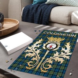 Scottish Colquhoun Ancient Clan Tartan Puzzle - Thistle Scotland Style Scottish Plaid Tartan Plaid