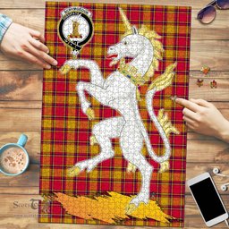 Scottish Scrymgeour Clan Tartan Puzzle - Unicorn Style Scottish Plaid Tartan Plaid