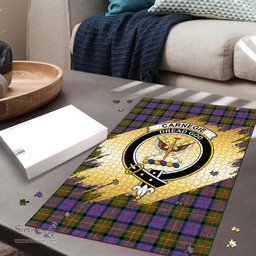 Scottish Carnegie Ancient Clan Tartan Puzzle - Gold Style Scottish Plaid Tartan Plaid