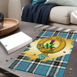 Scottish Thomson Clan Tartan Puzzle - Gold Style Scottish Plaid Tartan Plaid