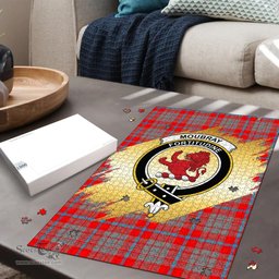 Scottish Moubray Clan Tartan Puzzle - Gold Style Scottish Plaid Tartan Plaid