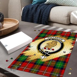 Scottish Fullerton Clan Tartan Puzzle - Gold Style Scottish Plaid Tartan Plaid