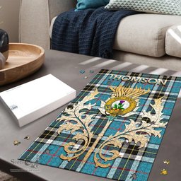 Scottish Thomson Clan Tartan Puzzle - Thistle Scotland Style Scottish Plaid Tartan Plaid