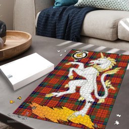 Scottish Nicolson Ancient Clan Tartan Puzzle - Unicorn Style Scottish Plaid Tartan Plaid