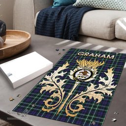 Scottish Graham of Montrose Modern Clan Tartan Puzzle - Thistle Scotland Style Scottish Plaid Tartan Plaid