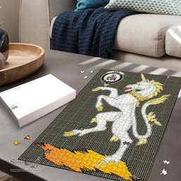 Scottish Haig Clan Tartan Puzzle - Unicorn Style Scottish Plaid Tartan Plaid