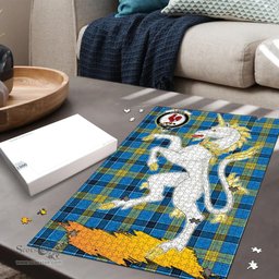 Scottish Laing Clan Tartan Puzzle - Unicorn Style Scottish Plaid Tartan Plaid