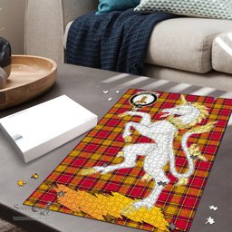 Scottish Scrymgeour Clan Tartan Puzzle - Unicorn Style Scottish Plaid Tartan Plaid