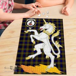 Scottish Clelland Modern Clan Tartan Puzzle - Unicorn Style Scottish Plaid Tartan Plaid